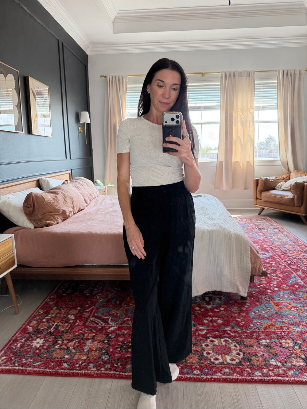 Marine Layer “Allison”Wide-Leg Pants - High-Rise Silhouette